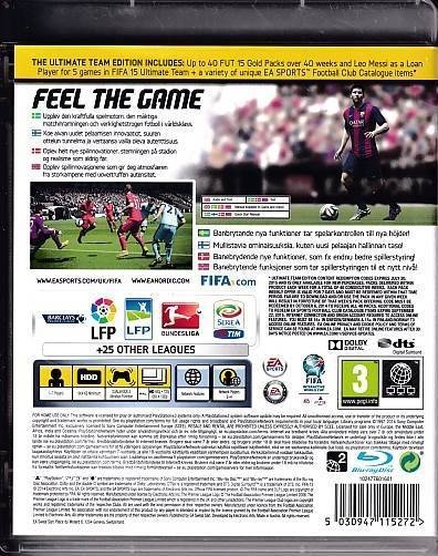 Fifa 15 Ultimate Team Edition - PS3 (B Grade) (Genbrug)